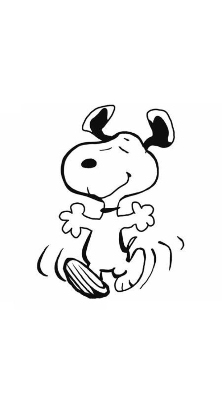 Snoopy dancing